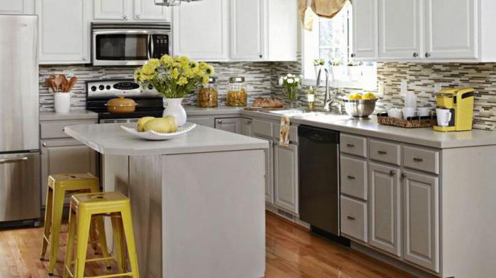 Does the kitchen enter the living area of the apartment