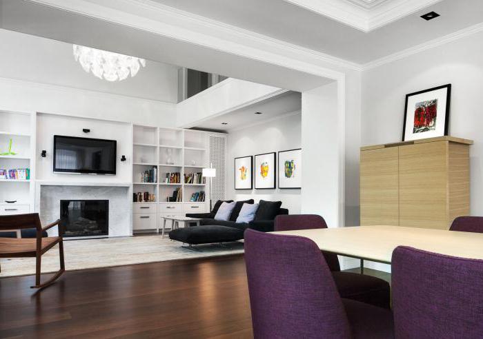 living area of ​​the apartment includes a kitchen