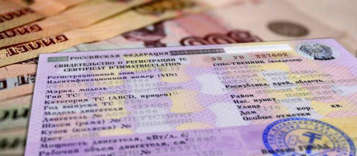 Documents for registering a car in traffic police