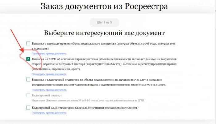 extract from the EGRP to the apartment sample