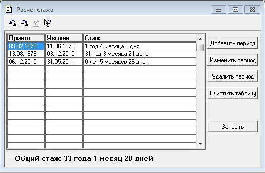 calculation of seniority