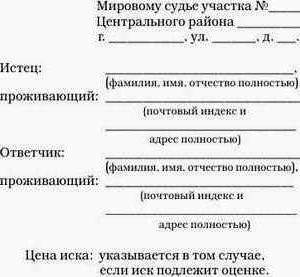 statement of claim to increase child support