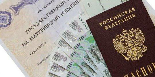 application for a certificate of maternity capital