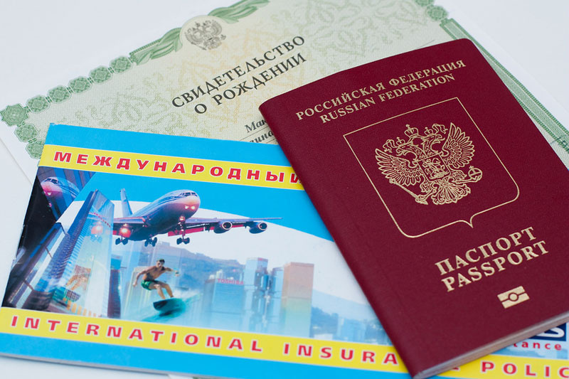 List of documents for a foreign passport