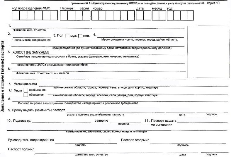 Passport Replacement Application