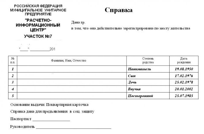 Validity of the statement in form 9