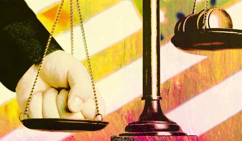 administrative offense concept signs composition