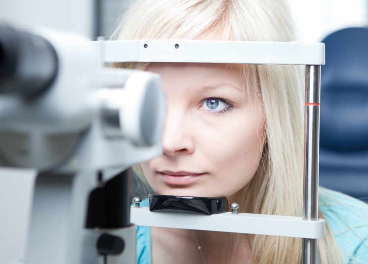 Medical examination at the ophthalmologist