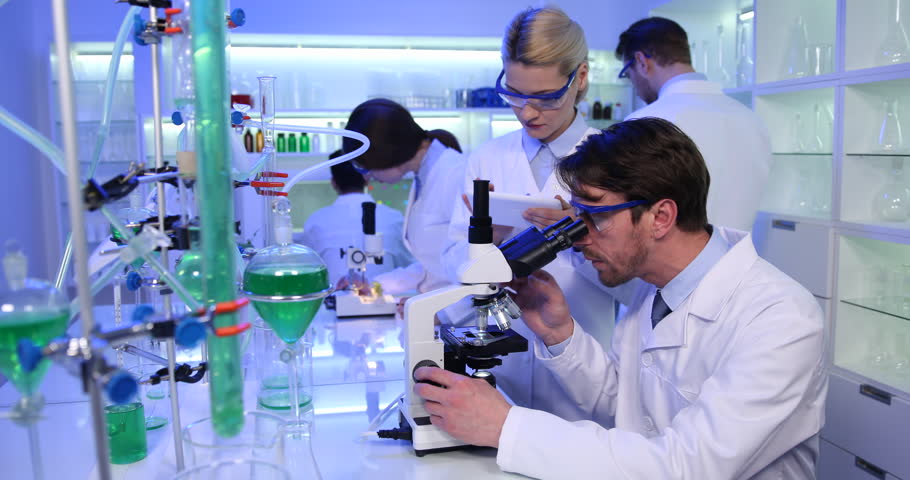 Work in the biological laboratory