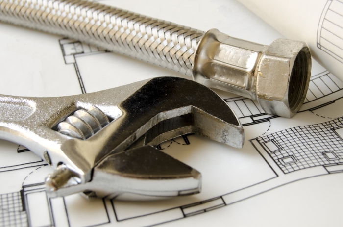 Seal on the water meter.