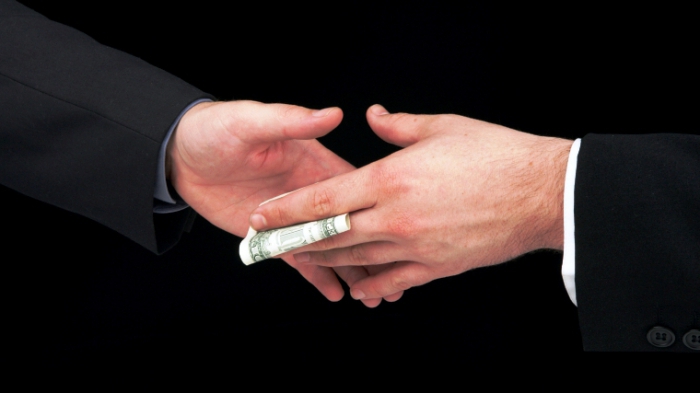 giving a bribe