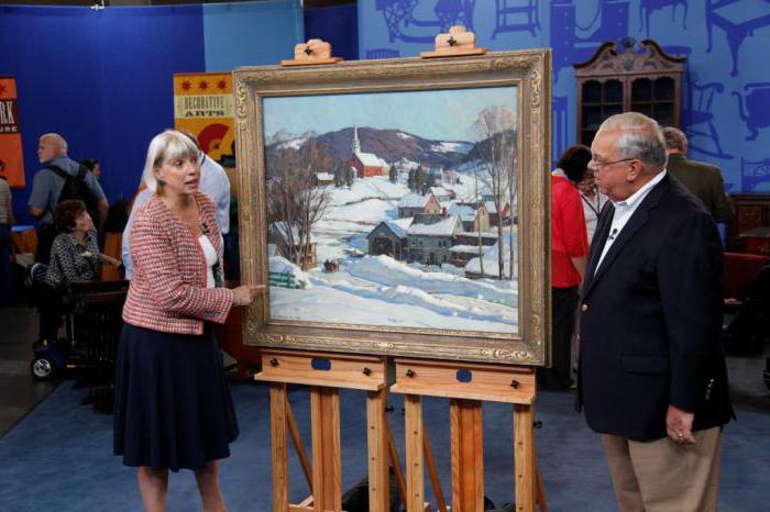 Auction-shop of paintings