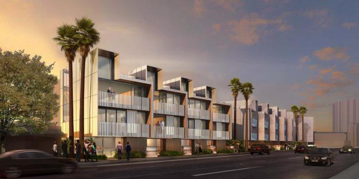 project for the construction of town houses