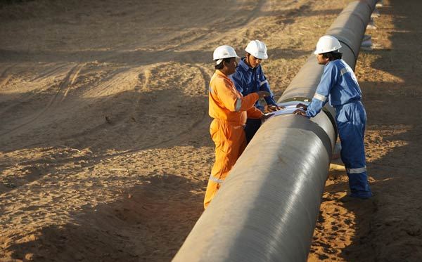 Maintenance of the main pipeline network