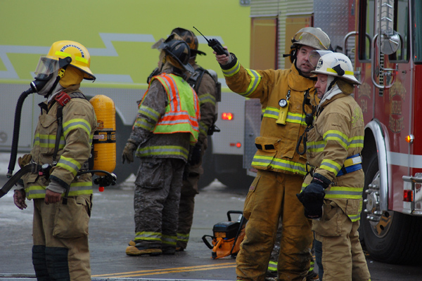 Managing forces and equipment in a fire