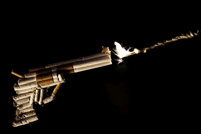 issued a fine for smoking