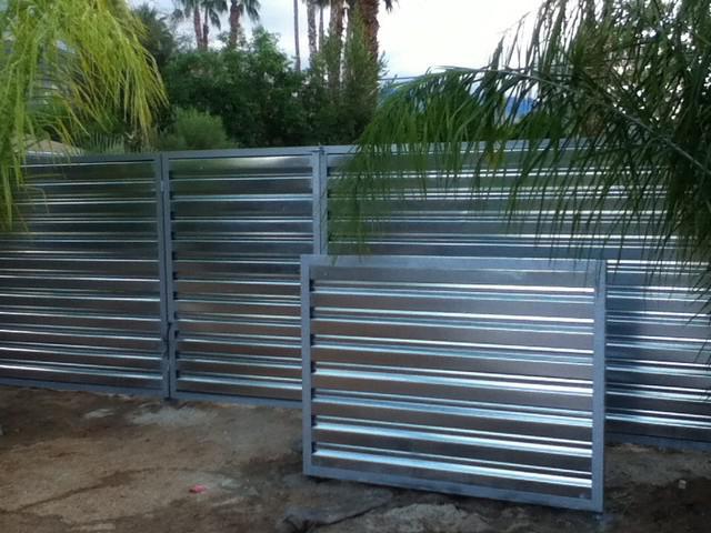 temporary fencing of the construction site from profiled sheet