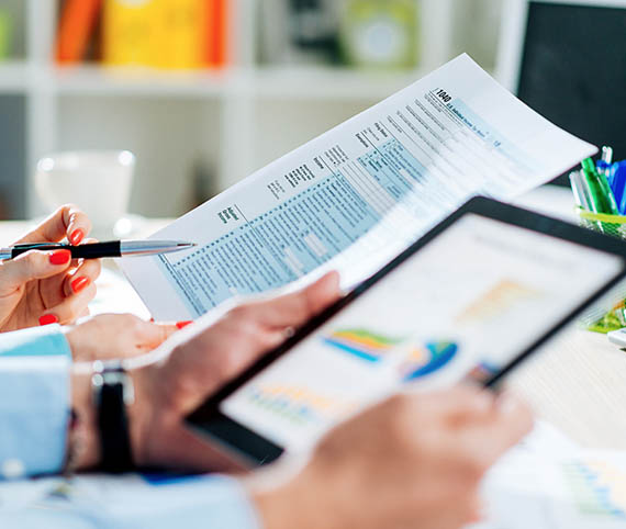 Graphic and text reporting