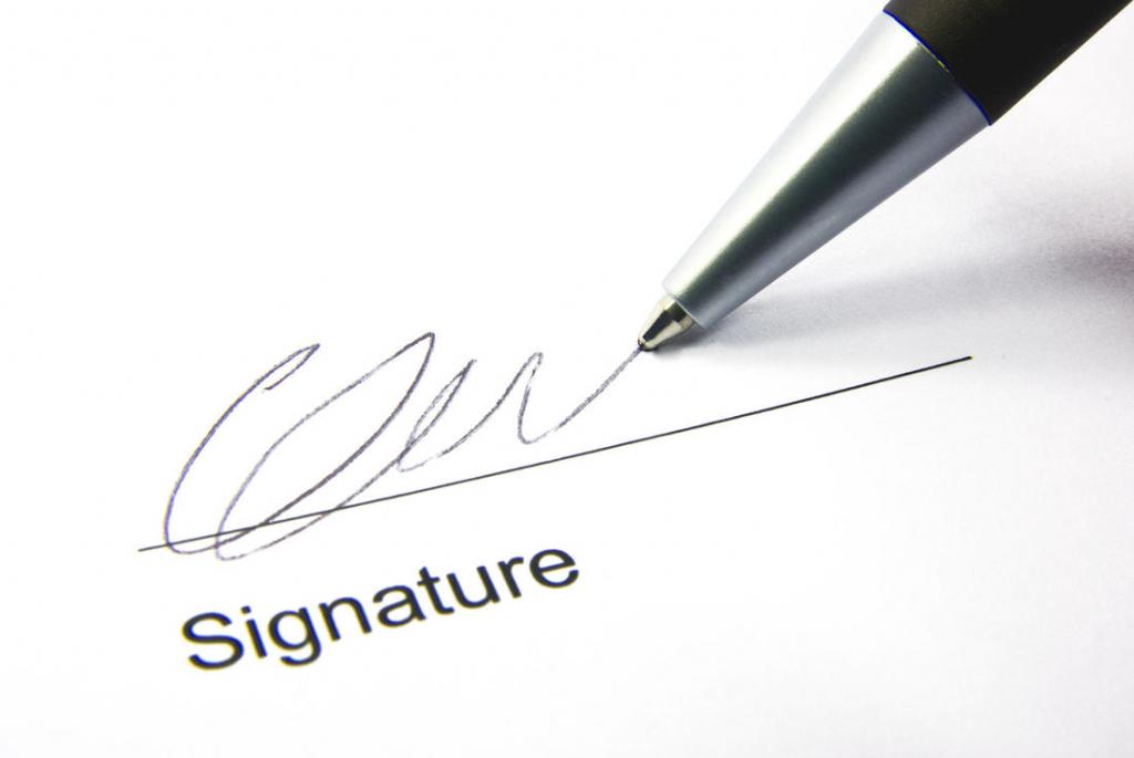 The right to sign primary documents