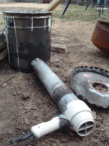 aluminum smelting at home on wood