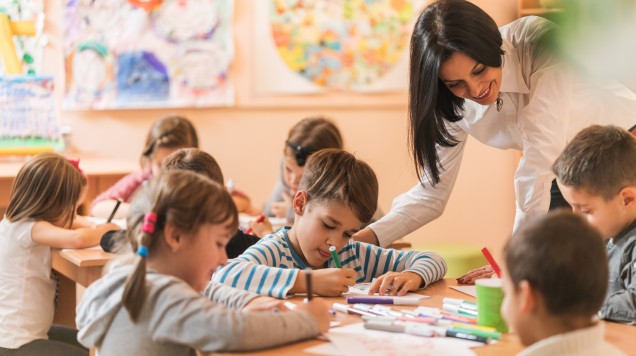 At what age are they taken to a private kindergarten?