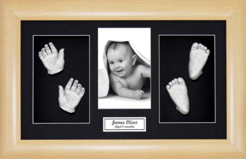 DIY mold of a child's foot