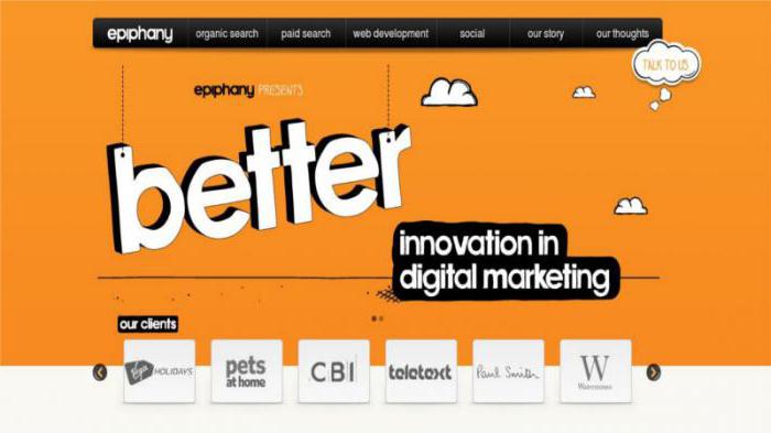 Landing page. Template