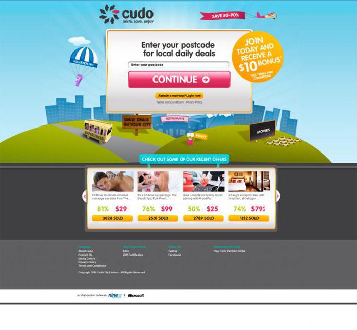 Promotional Landing Pages