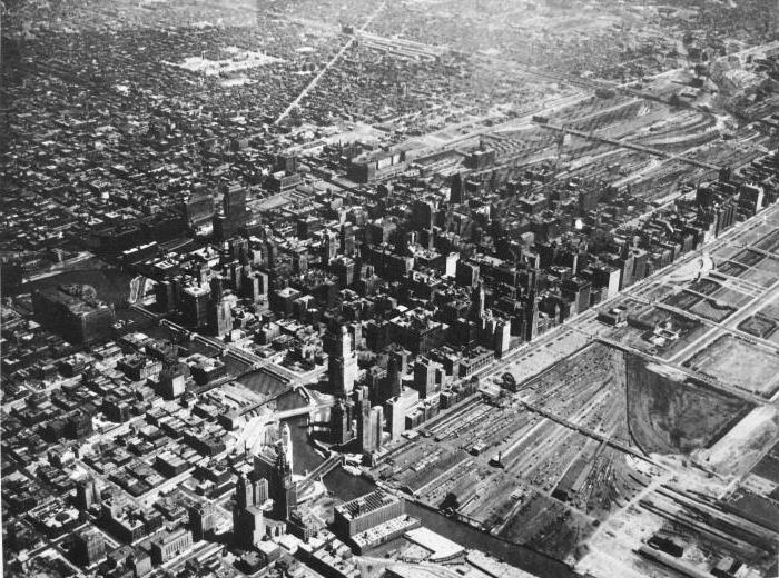 Industrial society. Feature by area