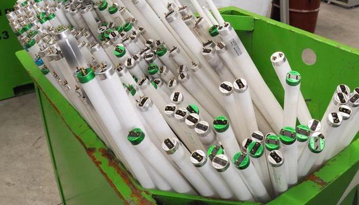 disposal of waste fluorescent lamps