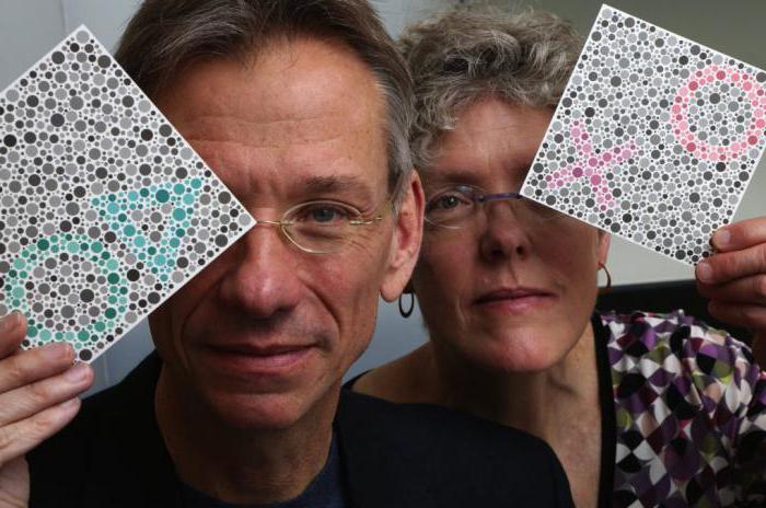 Book for checking the color perception of drivers