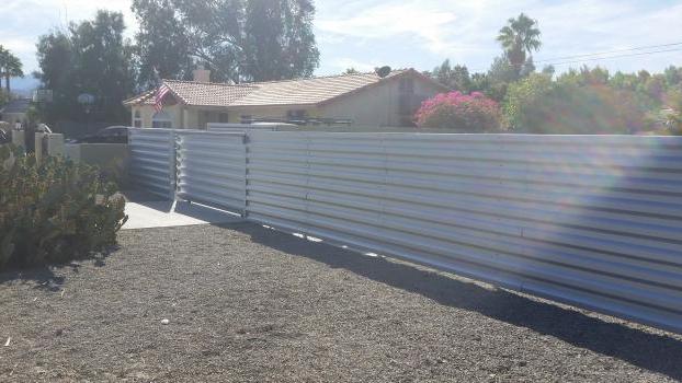 What indent from the fence during construction should be observed