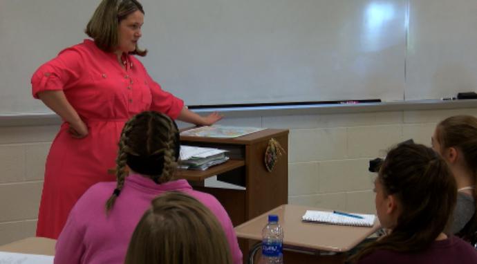 teacher and students