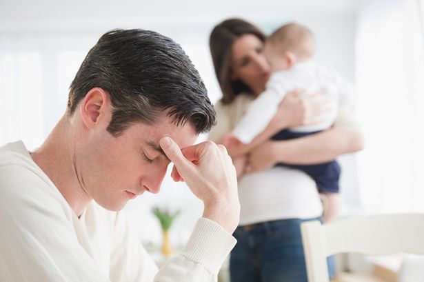 a man abandons a child