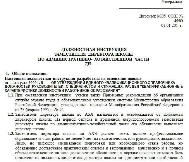  job description of the deputy director for ahch dyush