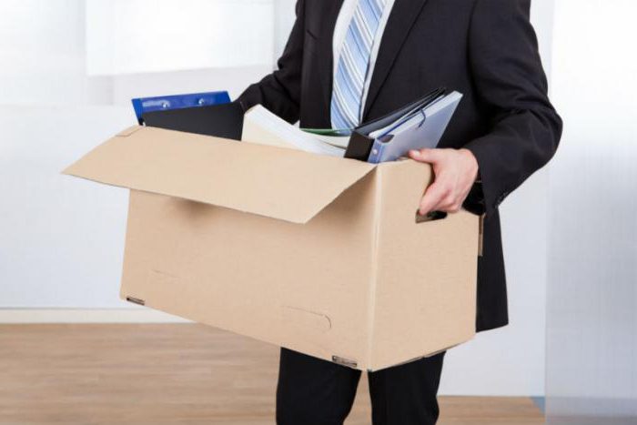 dismissal procedure for non-compliance with the position held