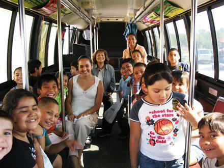 Rules for transporting a group of children on a bus