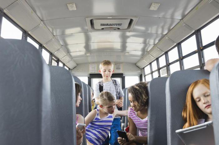 Rules for transporting children by school bus