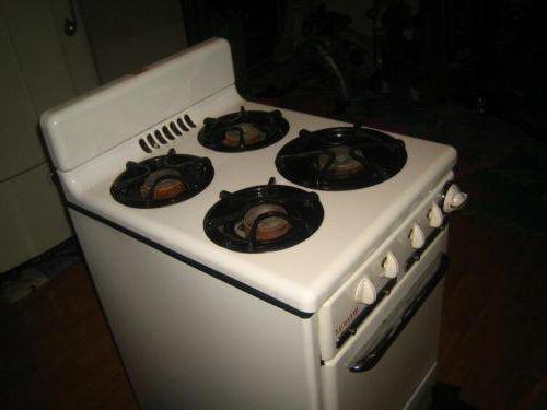 violation of the rules for using gas at home