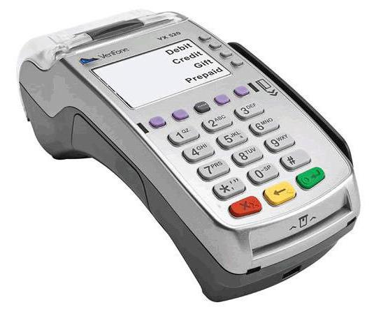 installation of a terminal for payment by credit cards