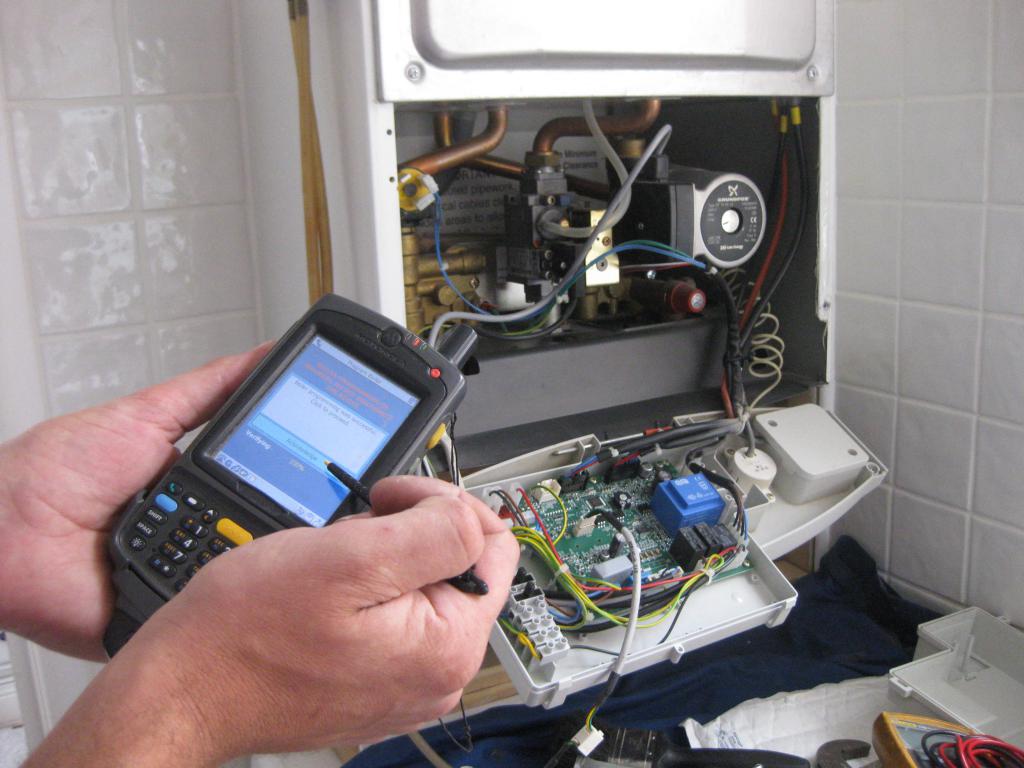 Conclude an agreement with the gas service