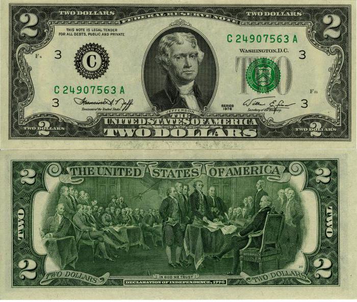 banknote 1 us dollar