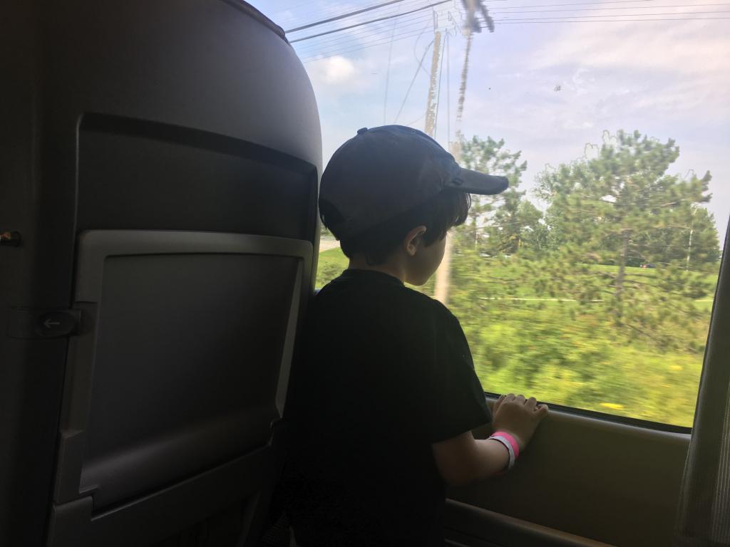 Boy on the train