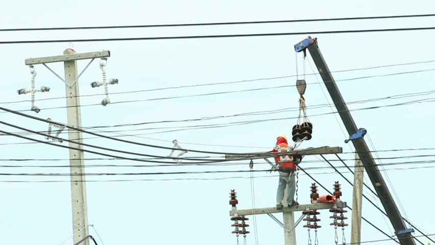 Work on overhead power lines