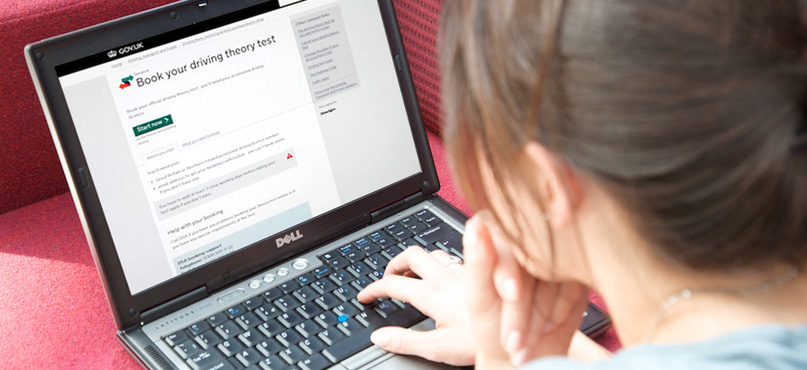 registration for the theoretical exam in traffic police