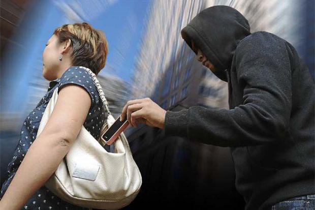 theft concept and signs