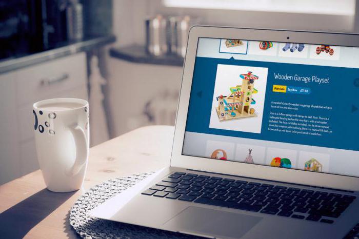 online store development concept