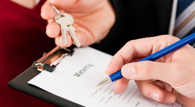 Apartment rental agreement between individuals
