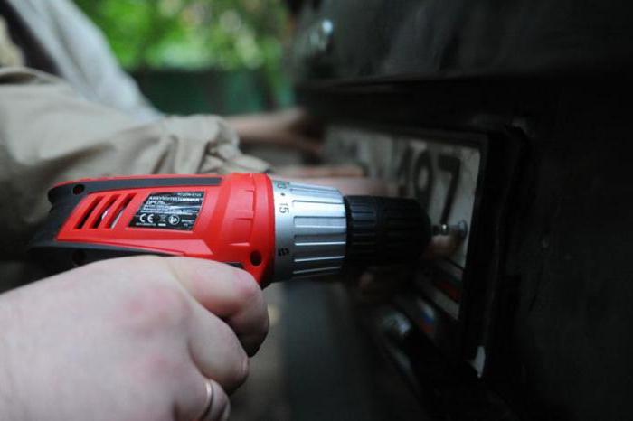 stole the numbers from the car what to do