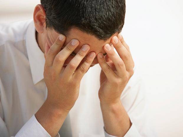 Panic attack in a man